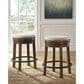 Signature Design by Ashley Valebeck 24" Backless Counter Stool in Brown and Black, , large
