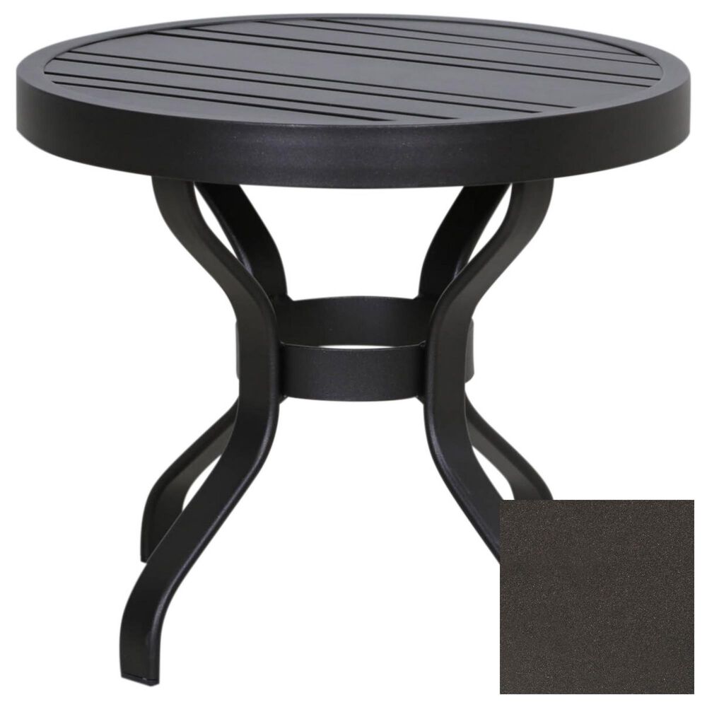 Woodard 22" Round Patio End Table in Twilight - Table Only, , large