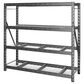 Gladiator 77" Wide Heavy Duty Rack with Four 24" Deep Shelves in Hammered Granite, , large