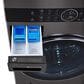 LG Single Unit Front Load LG WashTower with Center Control 4.5 Cu. Ft. Washer and 7.4 Cu. Ft. Gas Dryer in Black Stainless Steel, , large