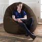 Jaxx 6" Cocoon Large Bean Bag Chair in Chocolate, , large