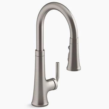 Kohler Tone Pull Down Kitchen Sink Faucet in Vibrant Stainless, , large