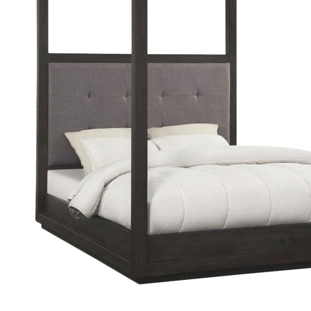 Urban Home Oxford Queen Canopy Bed in Oxford Gray, , large