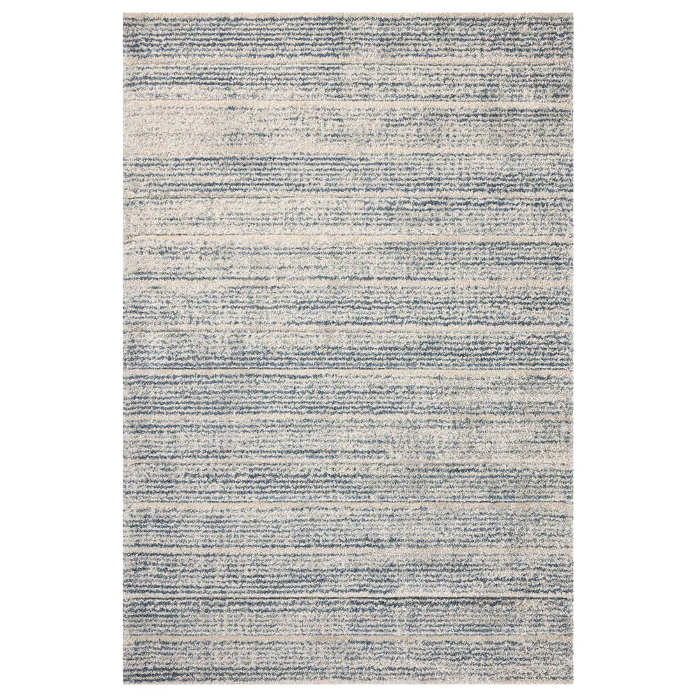 Loloi Silas 6"7" x 9"2" Oatmeal and Blue Area Rug, , large