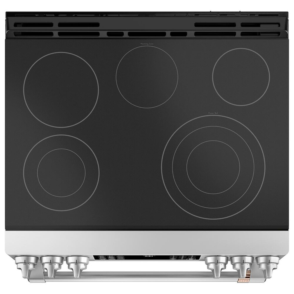 Cafe 30&quot; Slide-In Front Radiant and Convection Range in Stainless Steel, , large