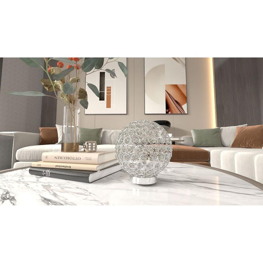 Claremont Globes Table Lamp in Silver, , large