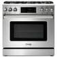 Thor Kitchen 36" Professional Gas Range with Storage Drawer in Stainless Steel, , large