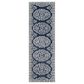 Surya Granada GND-2308 2"6" x 8" Dark Blue, Ivory and Charcoal Runner, , large