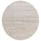 Surya Lavadora 6"7" Round Light Gray, Light Beige and Cream Area Rug, , large