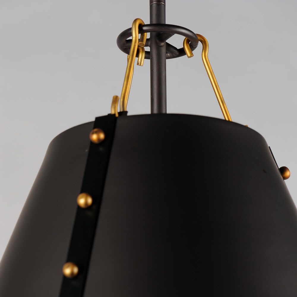 Maxim Lighting Trestle 1-Light Pendant in Oil Rubbed Bronze and Antique Brass, , large