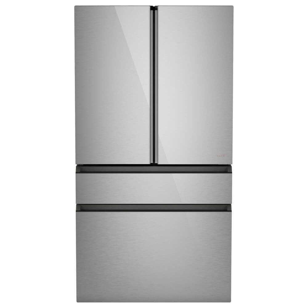 Cafe 28.7 Cu. Ft. Smart 4-Door Refrigerator with Dual Dispense AutoFill Pitcher in Platinum Glass, , large