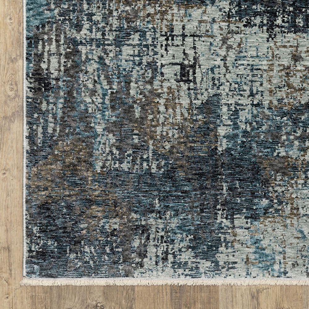 Oriental Weavers Hayden 2&#39;3&quot; x 7&#39;6&quot; Blue and Grey Runner, , large