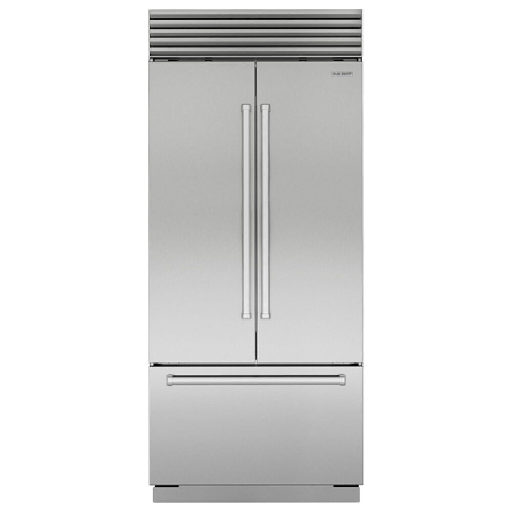 Sub-Zero 20.5 Cu. Ft. Classic 3-Door French Door Refrigerator with Pro Handle in Stainless Steel, , large