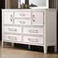 New Heritage Design Andover 6 Drawer Dresser in White, , large