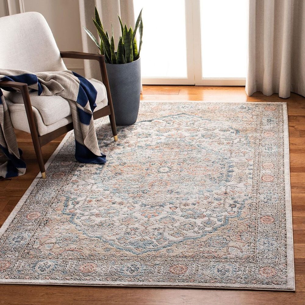 Safavieh Oregon 5&#39;1&quot; x 7&#39;6&quot; Grey and Blue Area Rug, , large