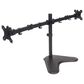 Manhattan Universal Dual Monitor Stand with Double-Link Swing Arms in Black, , large