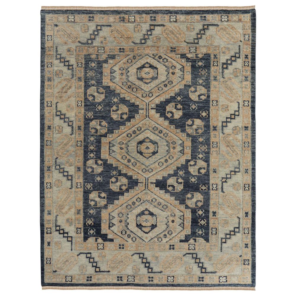 Feizy Rugs Fillmore 5" x 8" Blue and Ivory Area Rug, , large