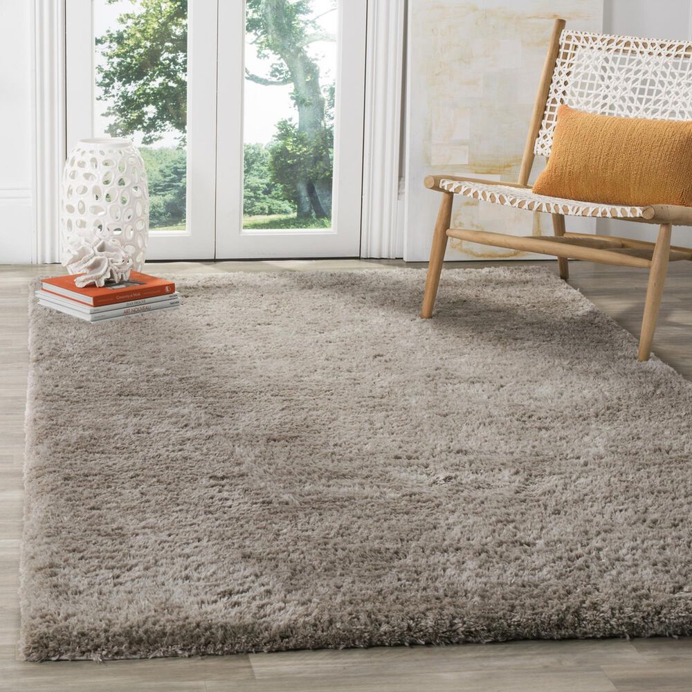 Safavieh Sheep Shag SSG120A 3&#39; x 5&#39; Silver Area Rug, , large