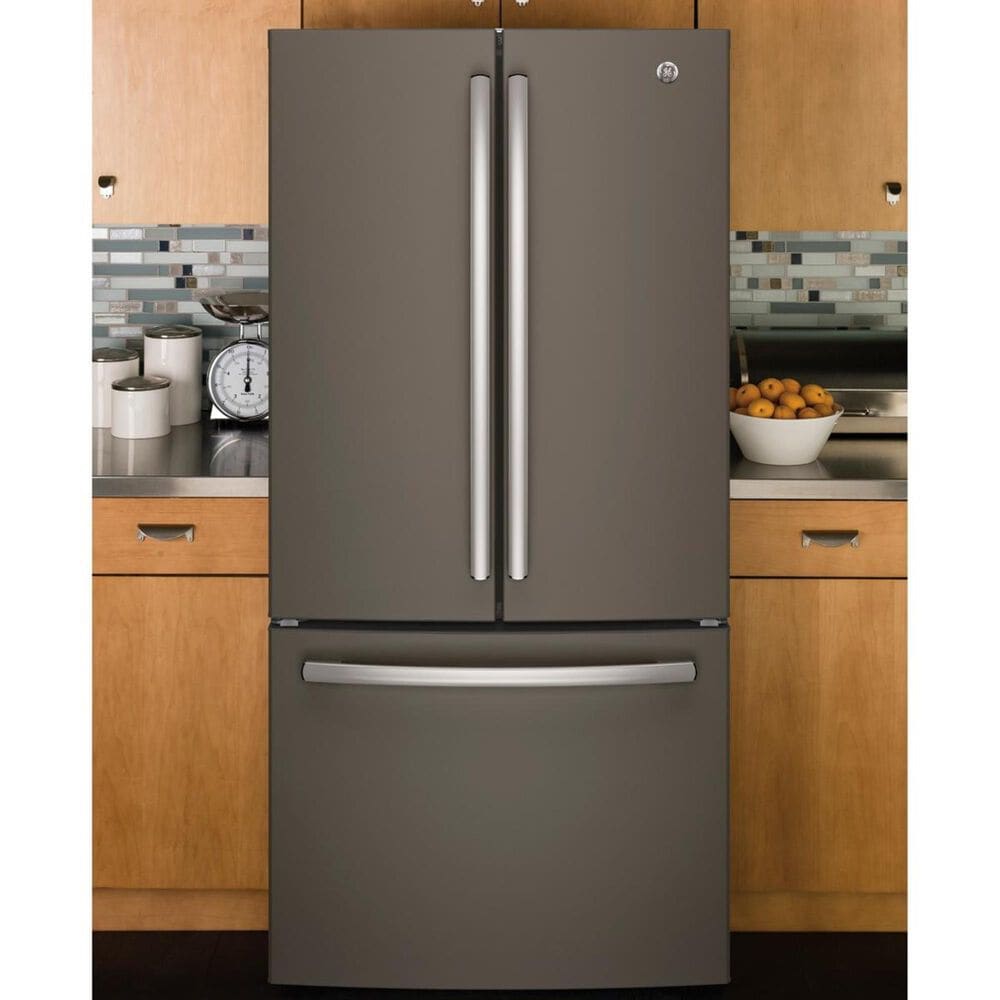 GE Appliances 18.6 Cu. Ft. Counter-Depth French-Door Refrigerator in Slate, , large