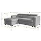 37B Gigi 2-Piece Sectional with Pullout and Left Facing Chaise in Bates Platinum, , large