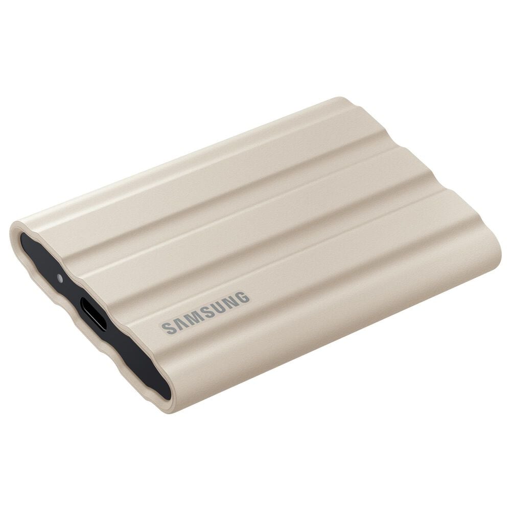 Samsung 1TB T7 Shield Portable External SSD in Beige, , large