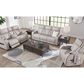 Signature Design by Ashley Boyington Power Reclining Loveseat with Console in Gray, , large