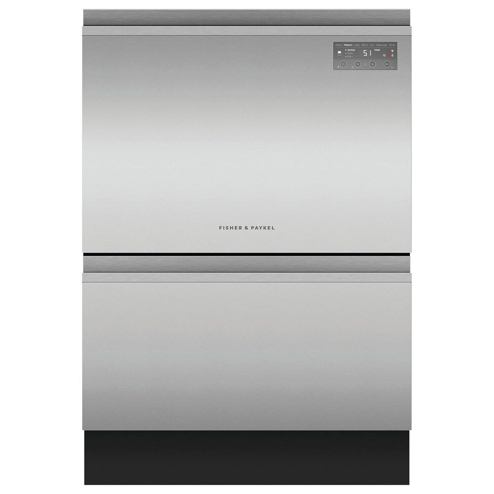 Fisher and Paykel 24&quot; Built-Under Smart Double Drawer Dishwasher with 42 dBA in Stainless Steel, , large