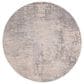 Safavieh Invista 6"7" Round Grey and Cream Area Rug, , large