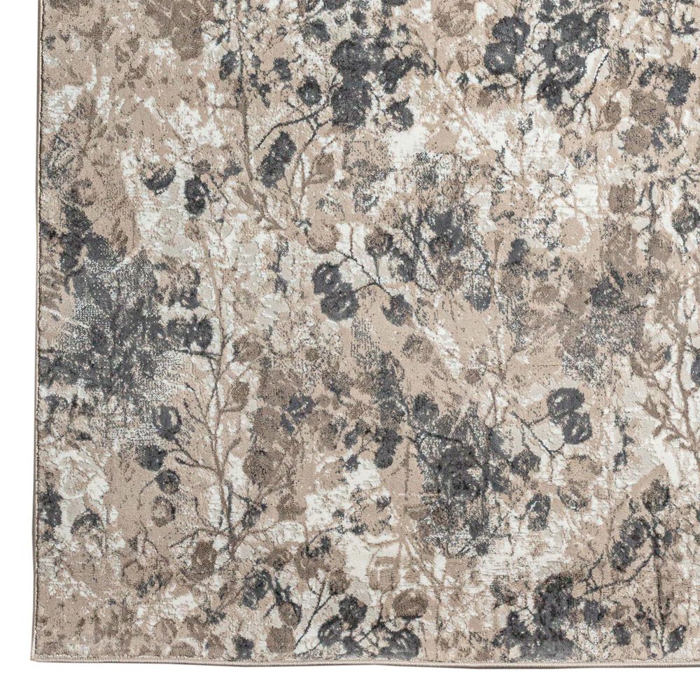 Radici USA Livigno Floral 7&#39;10&quot; x 10&#39;6&quot; Grey Area Rug, , large