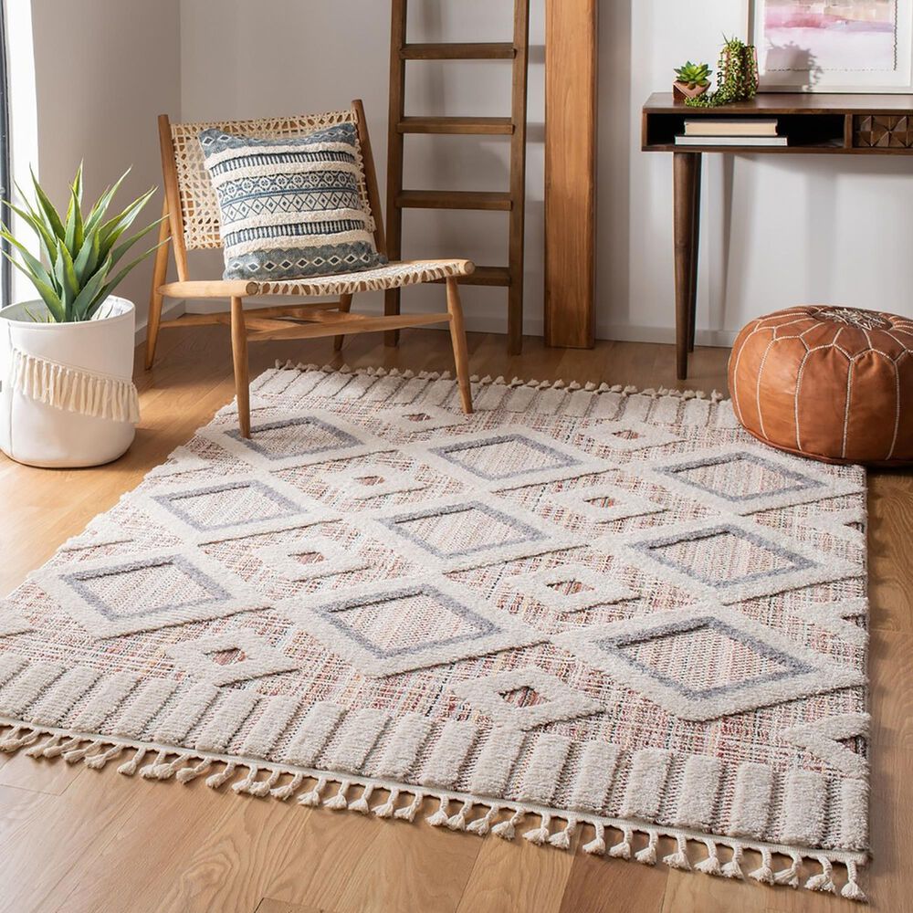 Safavieh Marrakesh Southwestern 4&#39; x 6&#39; Grey and Multicolor Area Rug, , large