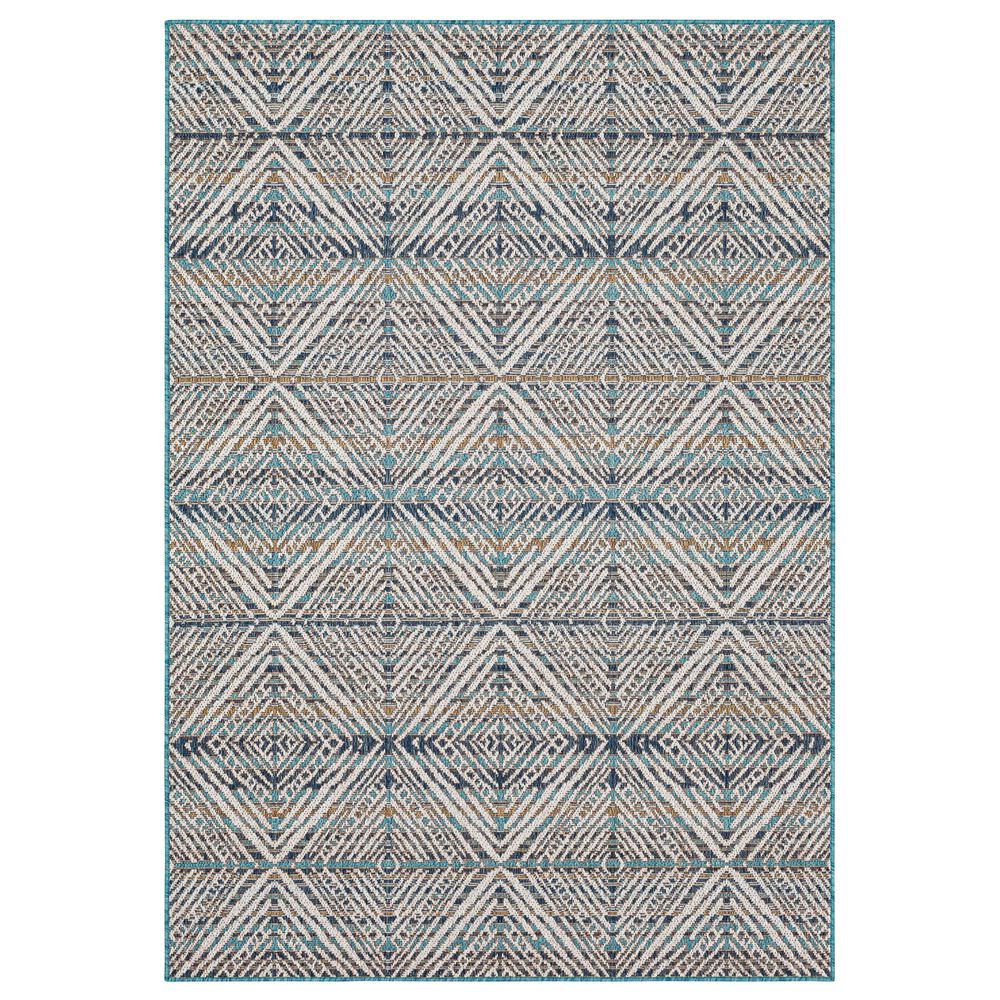 Mohawk Outdoor 92314 5"3" x 7"6" Teal Area Performance Rug, , large