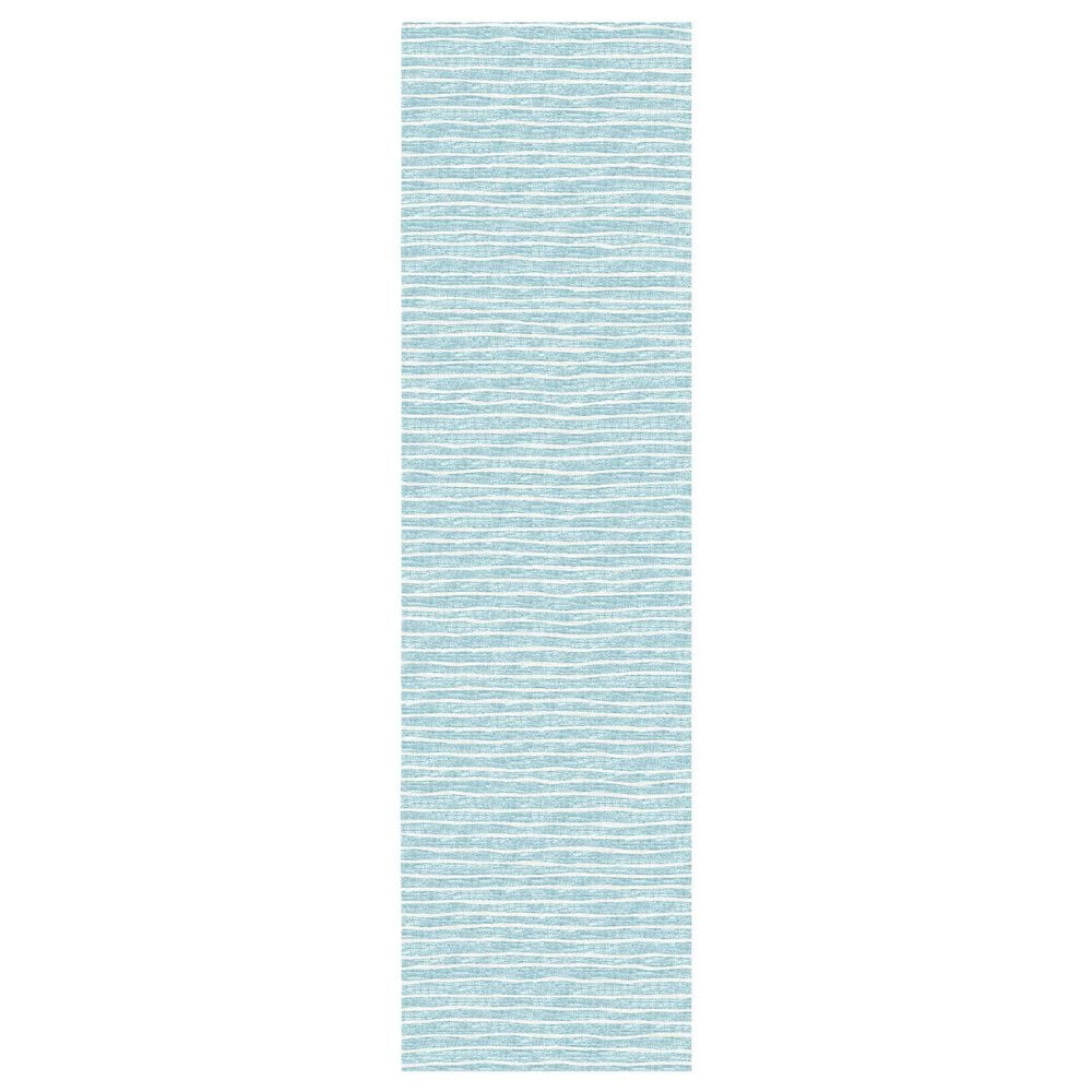 Dalyn Rug Company Laidley 2"3" x 7"6" Sky Blue Indoor/Outdoor Runner, , large