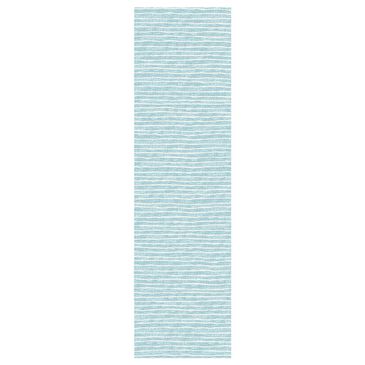 Dalyn Rug Company Laidley 2"3" x 7"6" Sky Blue Indoor/Outdoor Runner, , large