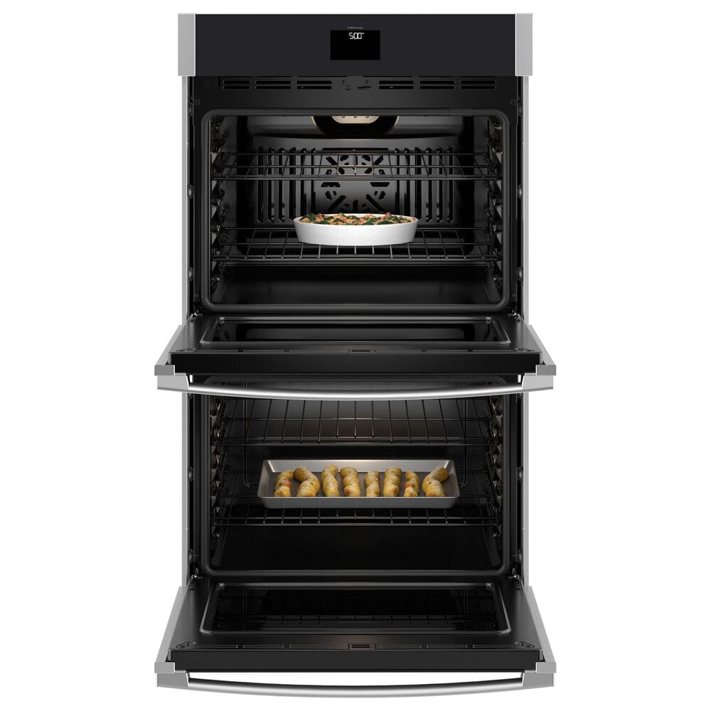 G.E. Major Appliances 30&quot; Double Electric Wall Oven with No Preheat Air Fry in Stainless Steel, , large