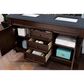 James Martin Brookfield 60" Double Bathroom Vanity in Burnished Mahogany with 3 cm Charcoal Soapstone Quartz Top and Rectangle Sink, , large