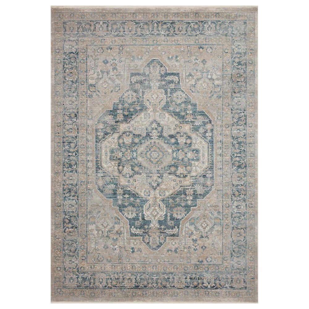 Magnolia Home Elise ELI-01 2"8" x 4" Neutral and Blue Area Rug, , large