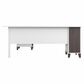 Bush Somerset 72" L-Shaped Desk with Hutch in Storm Gray and White, , large