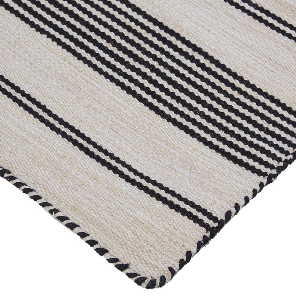 Feizy Rugs Duprine 4&#39; x 6&#39; Black Area Rug, , large