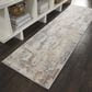 Nourison Rustic Textures RUS06 2"2" x 7"6" Beige and Grey Runner, , large