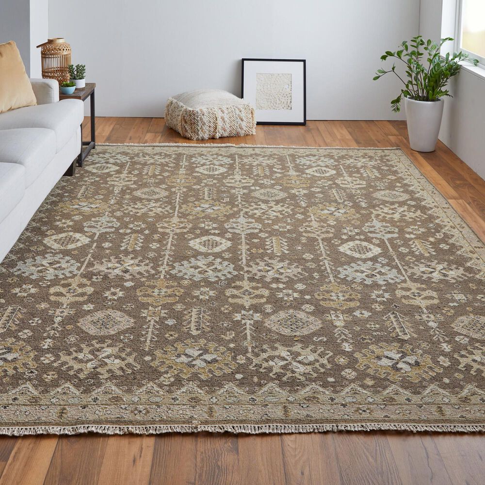 Feizy Rugs Corbitt 5&#39;6&quot; x 8&#39;6&quot; Brown Area Rug, , large