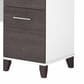 Bush Somerset 72" L-Shaped Desk with Hutch in Storm Gray and White, , large