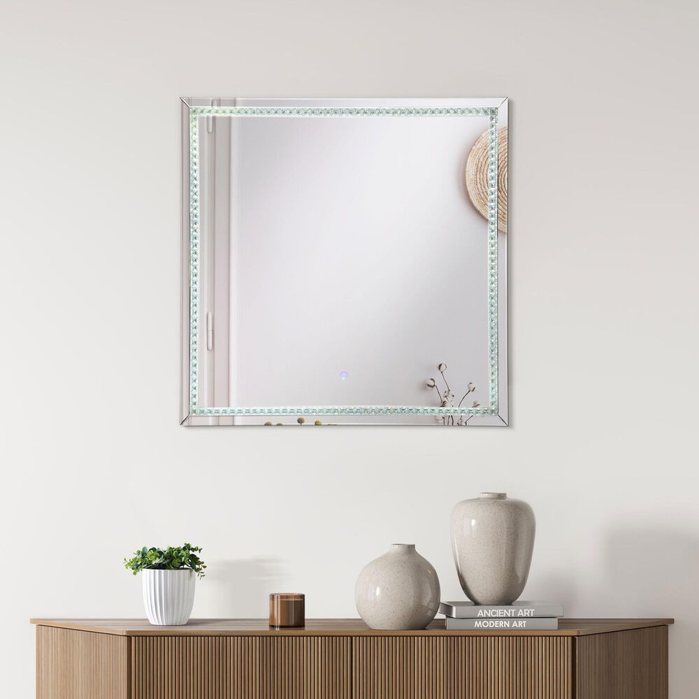 Pacific Landing Noelle Accent Wall Mirror in Silver, , large