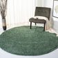 Safavieh August Shag 6"7" Round Green Area Rug, , large