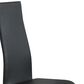 Pacific Landing Faux Leather Dining Chair in Black - Set of 4, , large