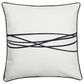 Flair Industries Austin Allen James 24" x 24" Wires Throw Pillow in Black and White, , large