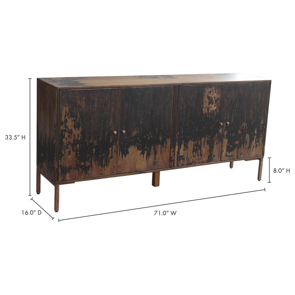 Moe&#39;s Home Collection Artists Sideboard in Black and Golden, , large