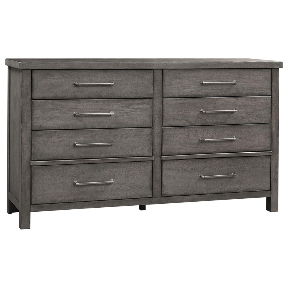 Belle Furnishings Modern Farmhouse 4 Piece Queen Bedroom Set in Dusty Charcoal, , large