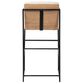 Mercana Stamford Bar Stool with Beige Cushion in Black, , large