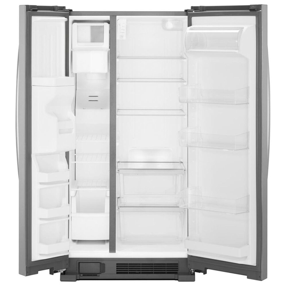 Whirlpool 24 Cu. Ft. 36&quot; Wide Side-by-Side Refrigerator in Monochromatic Stainless Steel, , large