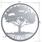 Flair Industries 30" x 30" Galvanized Tree of Life Wall Decor in Silver, , large